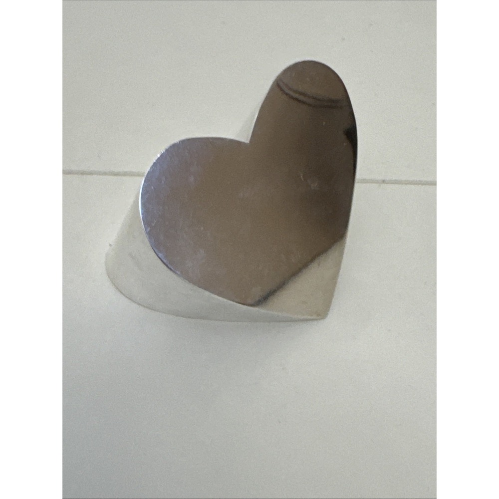 Vintage Dansk Silver-Plated 3-D Double Heart Paperweight (1 lb,2oz) Japan 1970's